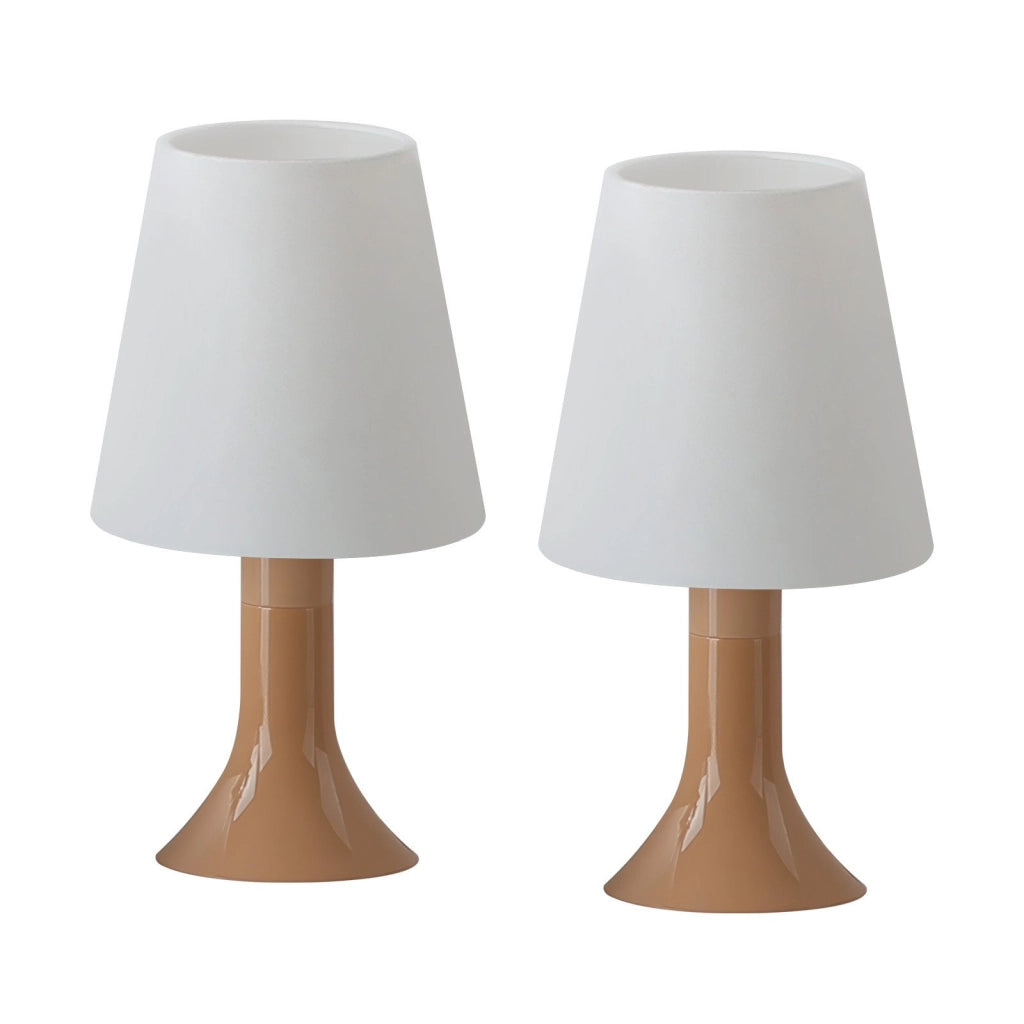 ZMH Lampada da tavolo moderna set 2 pezzi E14 con cavo piccola per soggiorno comodino