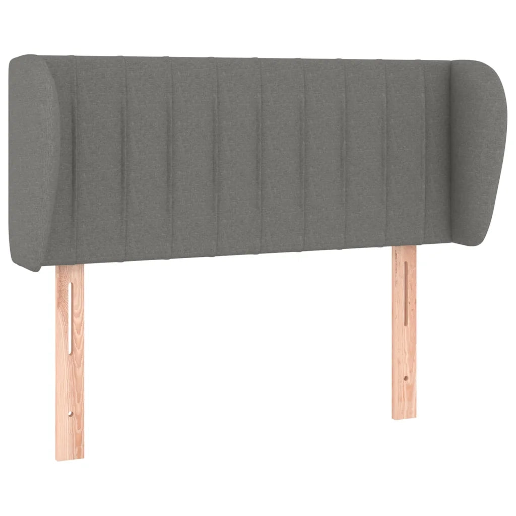 Testiera ad Orecchio Grigio Scuro 93x23x78/88 cm in Tessuto 3117365