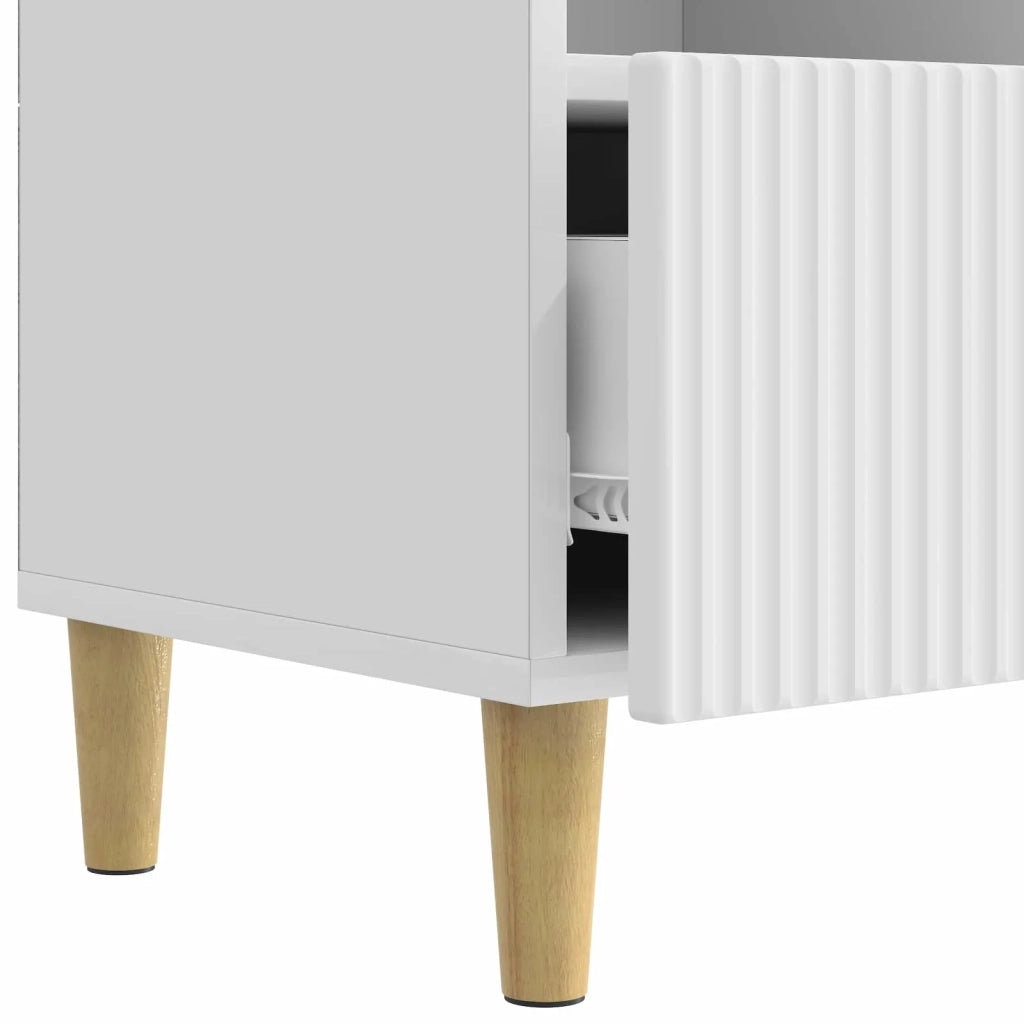 Mobile TV Bianco Lucido 102 x 34,5 x 50 cm Legno ingegnerizzato 894679
