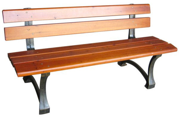 Panchina da Giardino 2 Posti 150x72x58 cm in Ghisa e Legno Teak Scuro