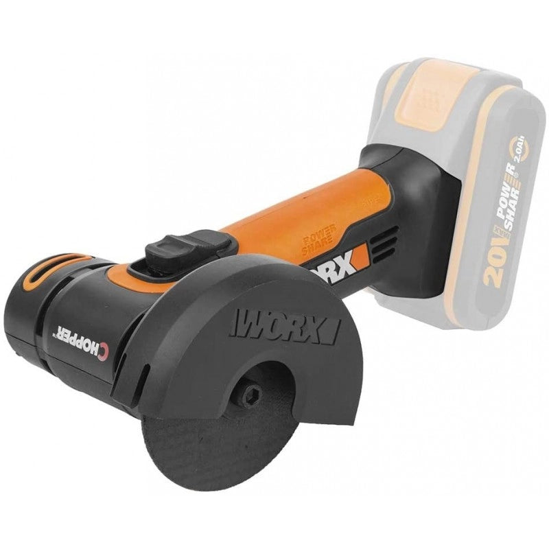 Smerigliatrice Angolare WX801.9 20V Disco 76mm Compatta per Taglio Metallo e Piastrelle - Worx