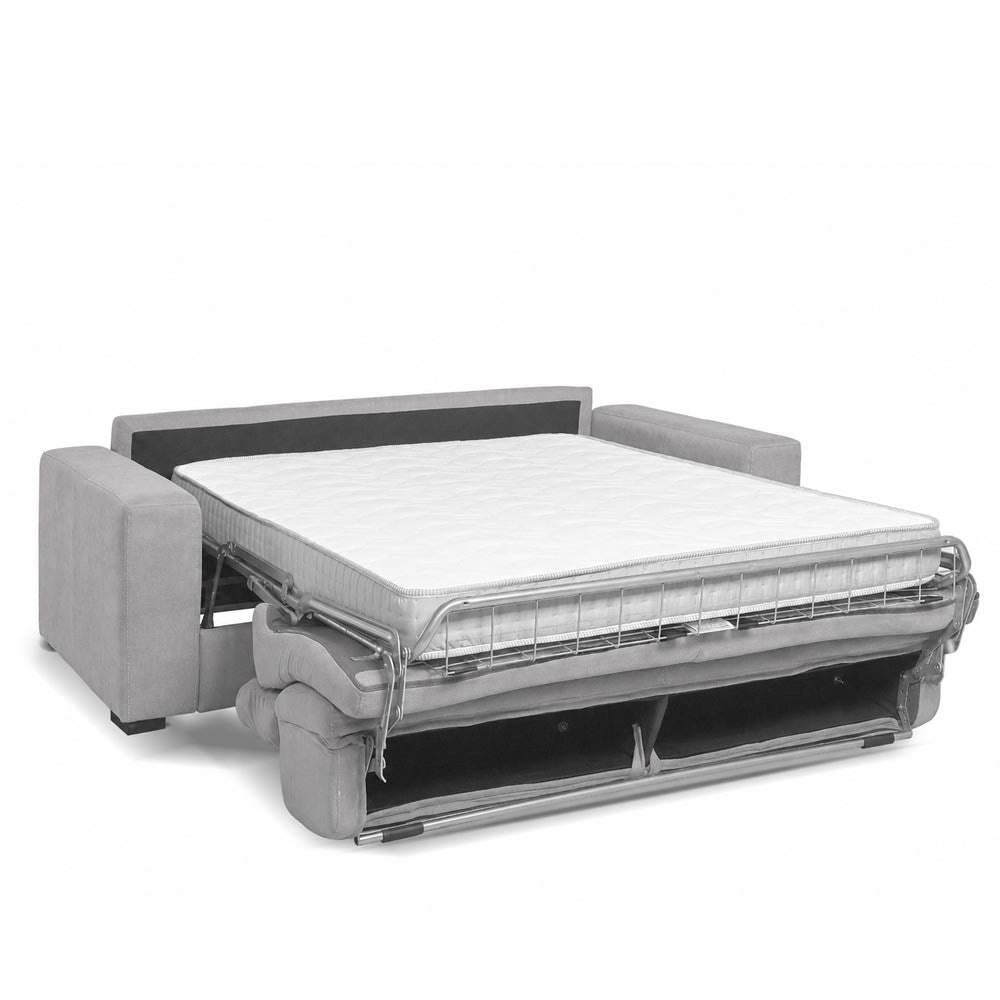 Divano letto Crien 3 posti con poggiatesta reclinabili colore Mozart 15 ash