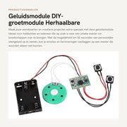 Modulo audio per DIY con registrazione 30 secondi - modulo di saluto ripetibile - scheda audio per registrazioni sonore - creativi regali - facile da usare - scheda audio