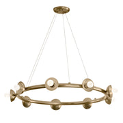 Lampadario ring loft oro 88cm 9xE14 Kichler Palta