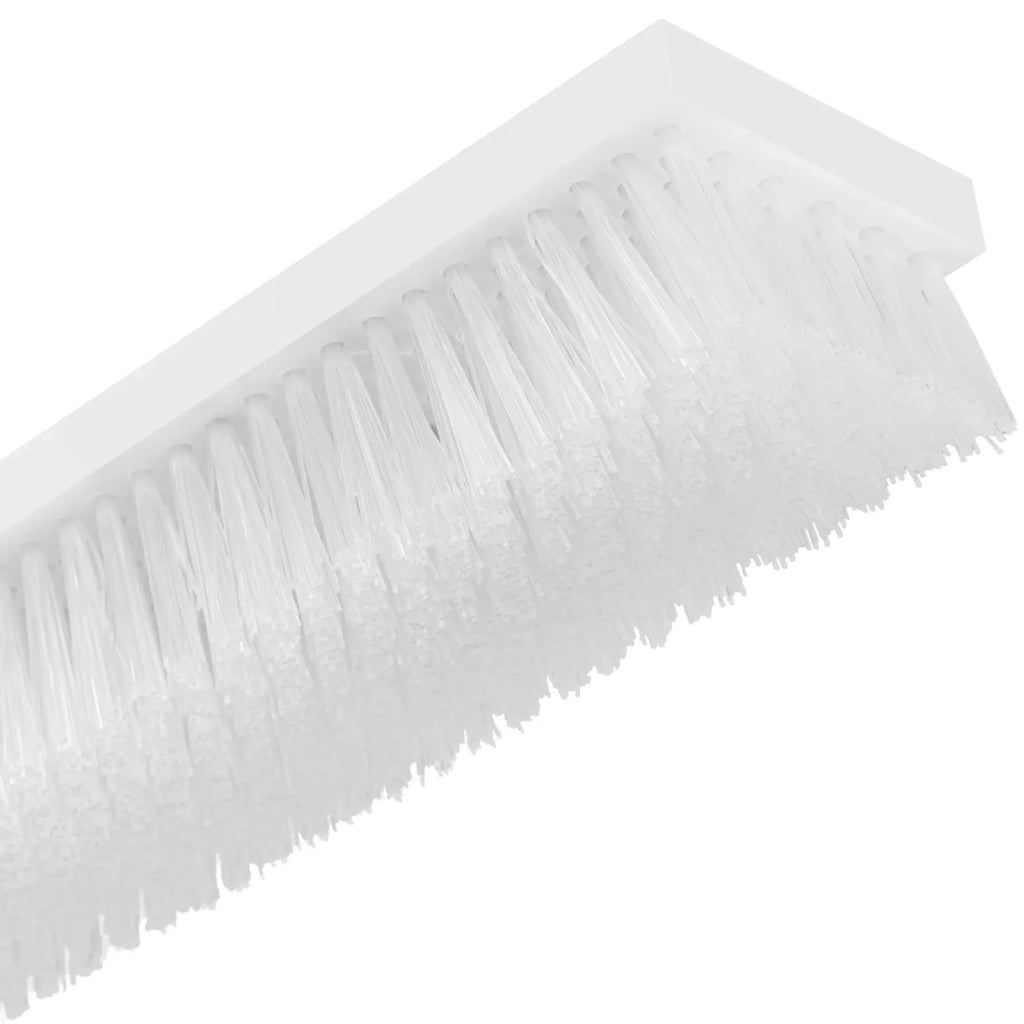 Spazzola per mucche con 2 teste 50 x 10 cm per uso interno ed esterno con molla in legno e ferro grigia 14_0008438