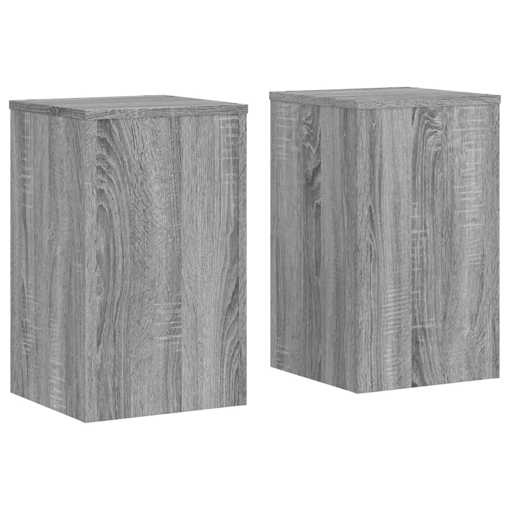 Supporti per piante | Sostegno per piante 2 pz Grigio 30x30x50 cm in Multistrato