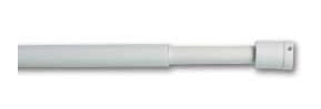 Bastone Bacchetta per tende punta tonda 120 cm x 13 mm Bianco