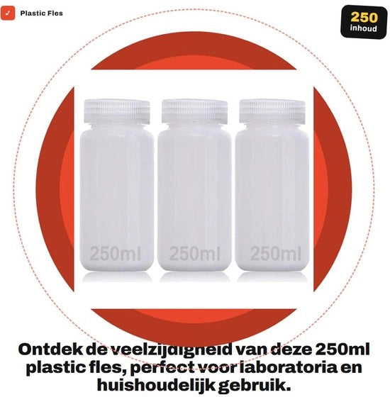 Contenitore per conservazione alimentare in HDPE - 250ml - Capacità ampia - Resistente a sostanze chimiche - Stoccaggio alimentare - Resistente a temperature elevate fino a 120°C