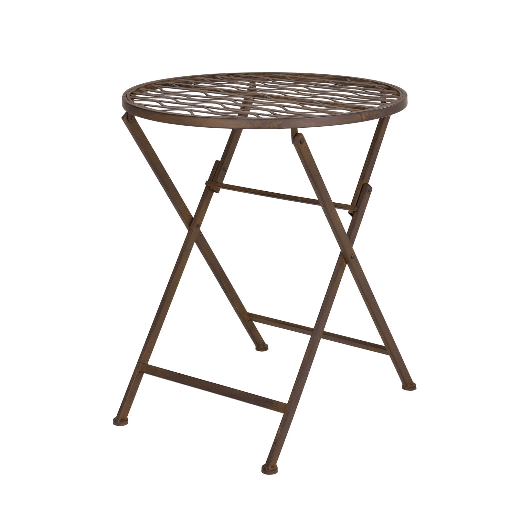 Set bistrot da giardino in metallo bronzo 03_0006935