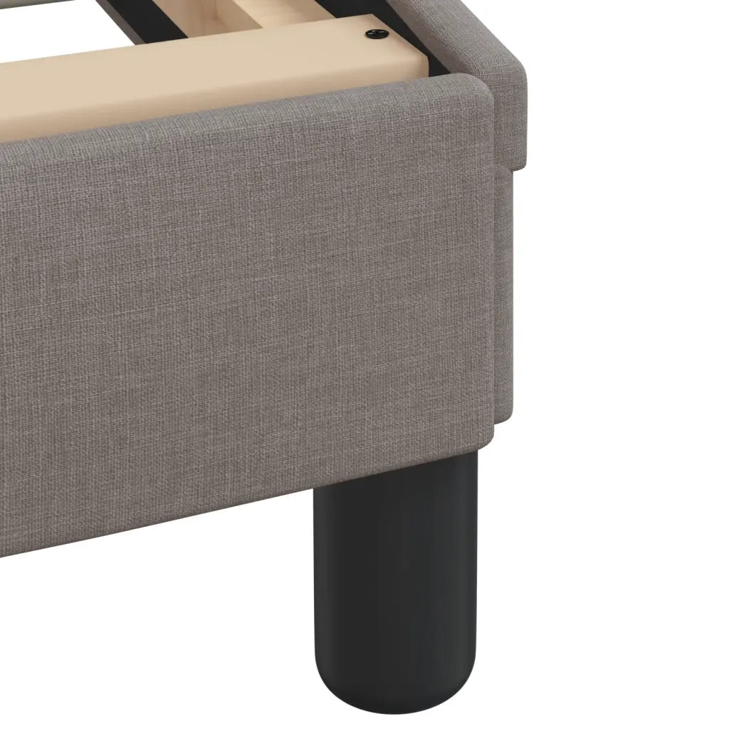 Letto con Materasso Dover Tortora 160x200 cm in Tessuto