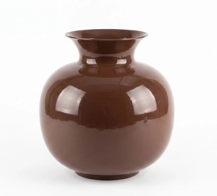 Vaso metallo MONDEX ROGER 18,5x29x34 cm marrone cioccolato 1 pz