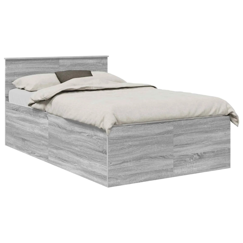 Struttura del letto con testiera Grigio Sonoma 120 x 190 cm 3408597