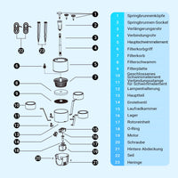 Skimmer galleggiante CSP-250 per laghetto, Pompa 2500l/h 45W e Fontana