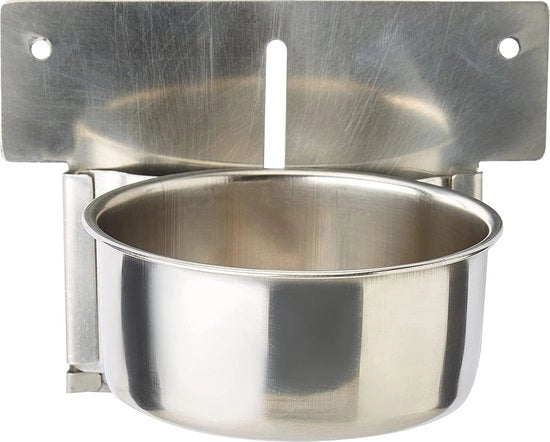 Bacetto in acciaio inossidabile con fissaggio, lamiera, 10,0 cm 0,25 l, 1 pezzo, argento