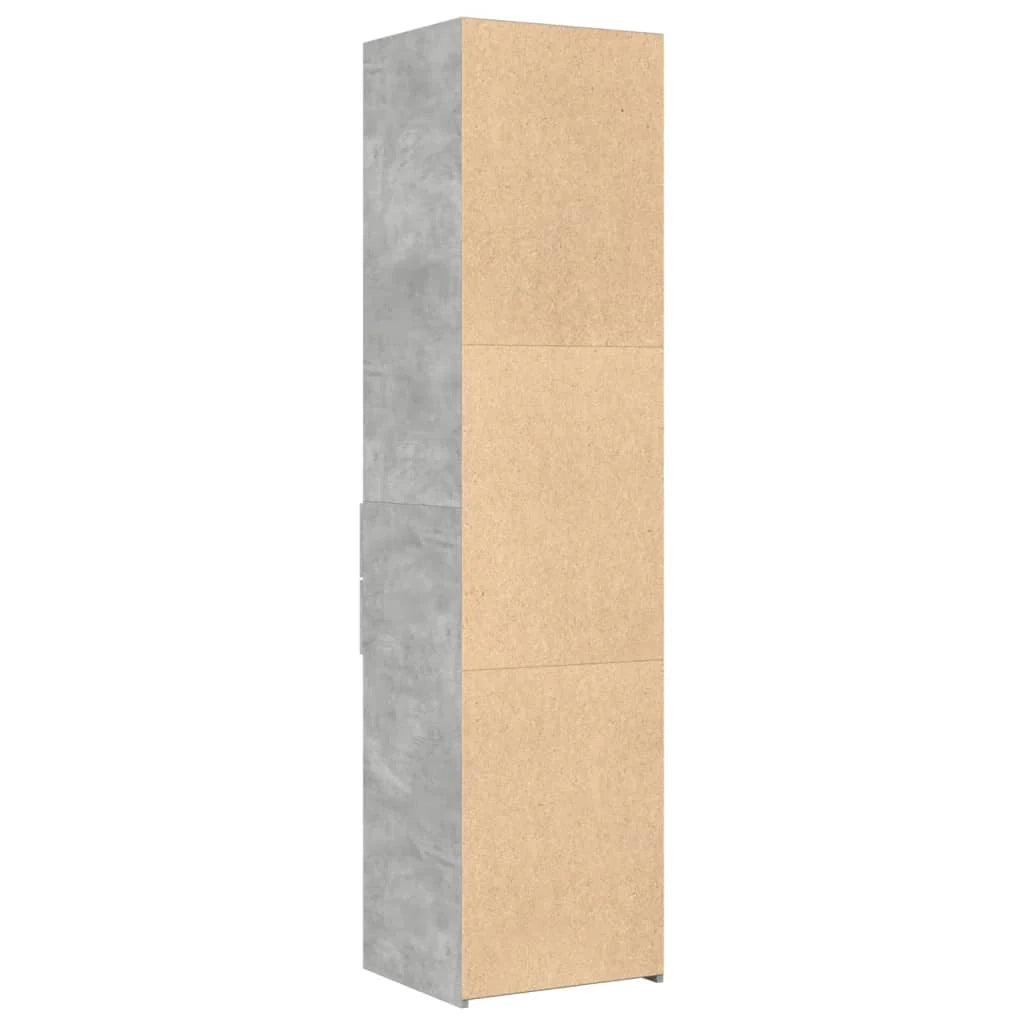 Buffet credenza cassettiera mobiletto mobile contenitore organizer cucina soggiorno salotto alto 45 x 42,5 x 185 cm legno ingegnerizzato grigio 02_0034445