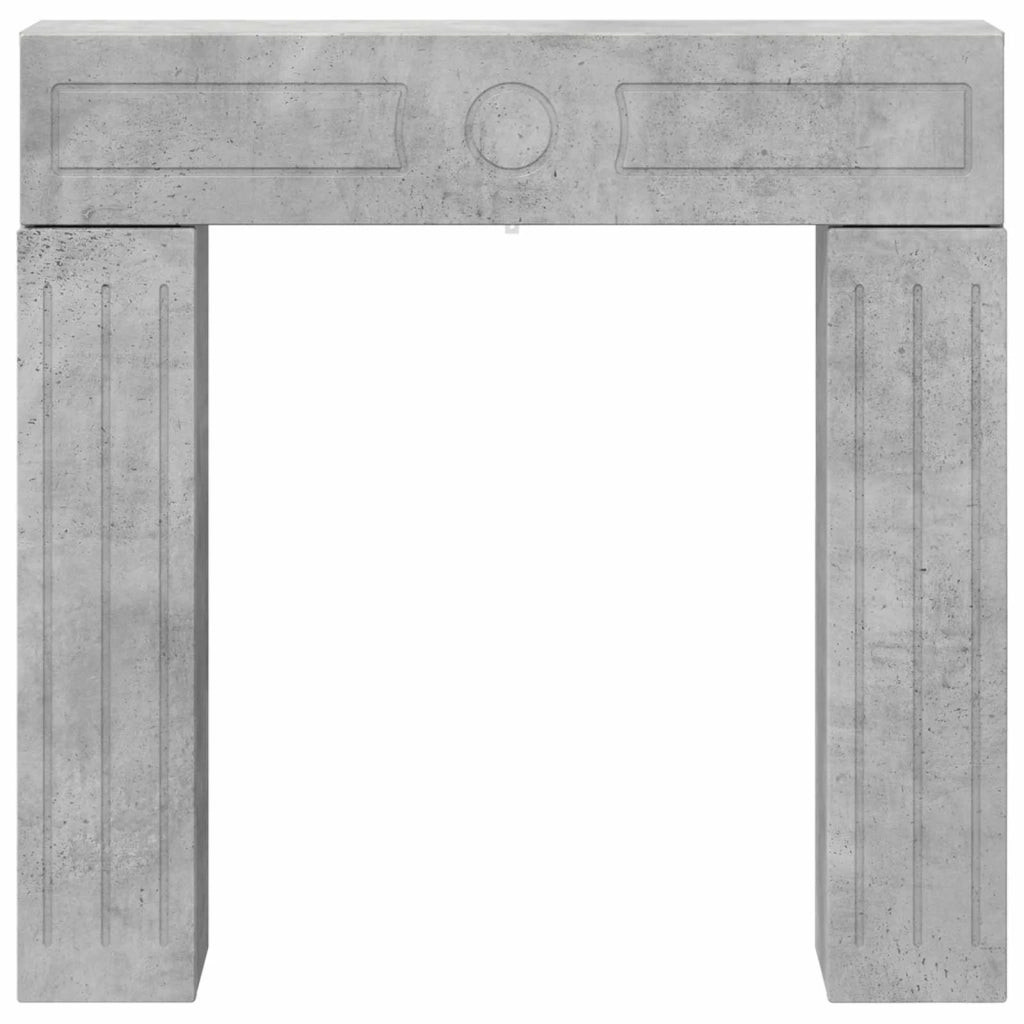 Cornice per camino Grigio Cemento 102 x 18 x 100,5 cm 8006609