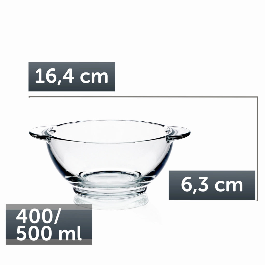 Ciotola per zuppa KADAX 400 ml Ciotola per brodo Ciotola in vetro Borscht Goulash