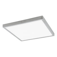 Plafoniera Moderna Fueva 1 In Alluminio Argento Led Integrato 22W 4000K Ip20