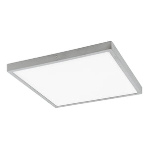 Plafoniera Moderna Fueva 1 In Alluminio Argento Led Integrato 22W 4000K Ip20