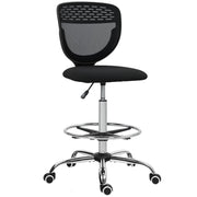 Sedia da ufficio ergonomica in rete ¨C zephmum ¨C nero, regolabile, 59x59x106-126 cm