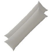 Federa 2 pcs HEERLEN Grigio 40 x 145 cm Poliestere 908968