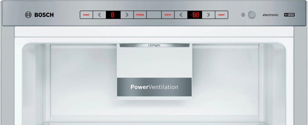 Bosch Serie 6 KGE36ALCA Frigorifero combinato da libera installazione 186 x 60 cm Metal look ?lasse C