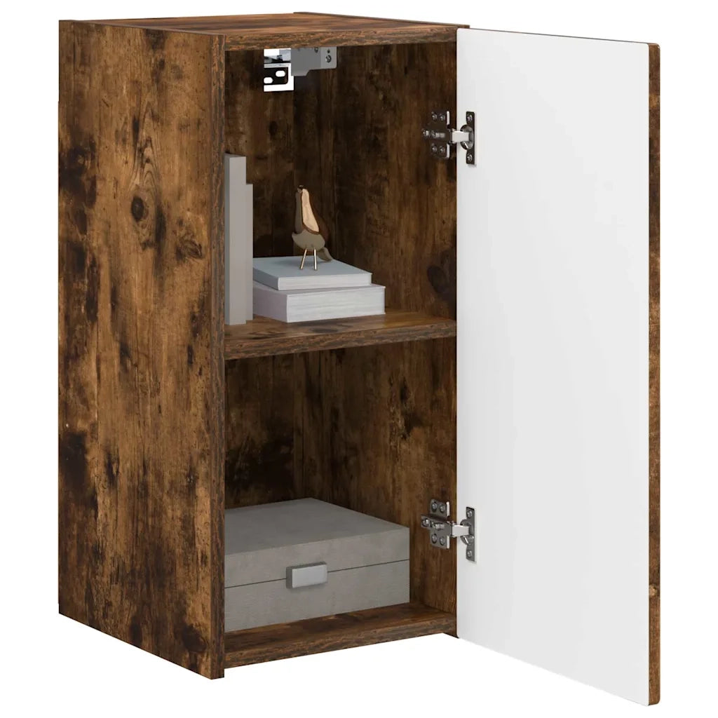 Mobile TV da parete 2 pcs Rovere fumé 30 x 31 x 60 cm 892280