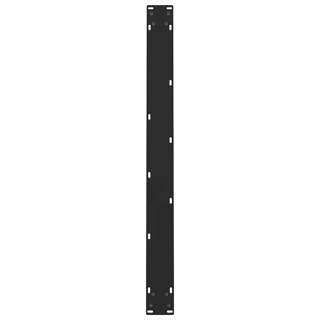 Set di 2 gambe geometriche per tavolo da pranzo 100 x 73 cm con piedini regolabili design moderno in acciaio nero 02_0057560