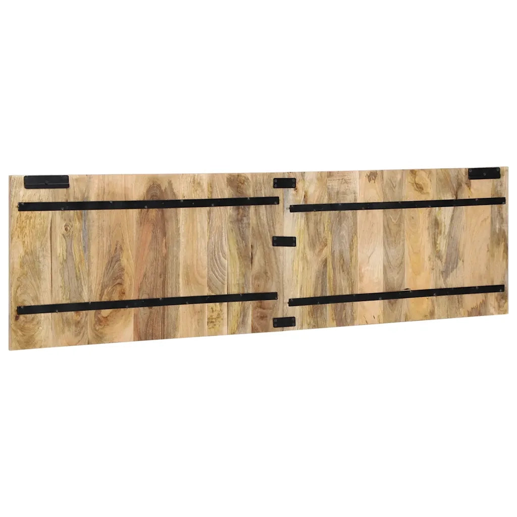 Testiera 180 cm in Legno Massello di Mango Grezzo