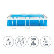 Piscina fuoriterra tubolari LAGUNA BASIC SENIOR 3,80x2,80 m - h.100 cm