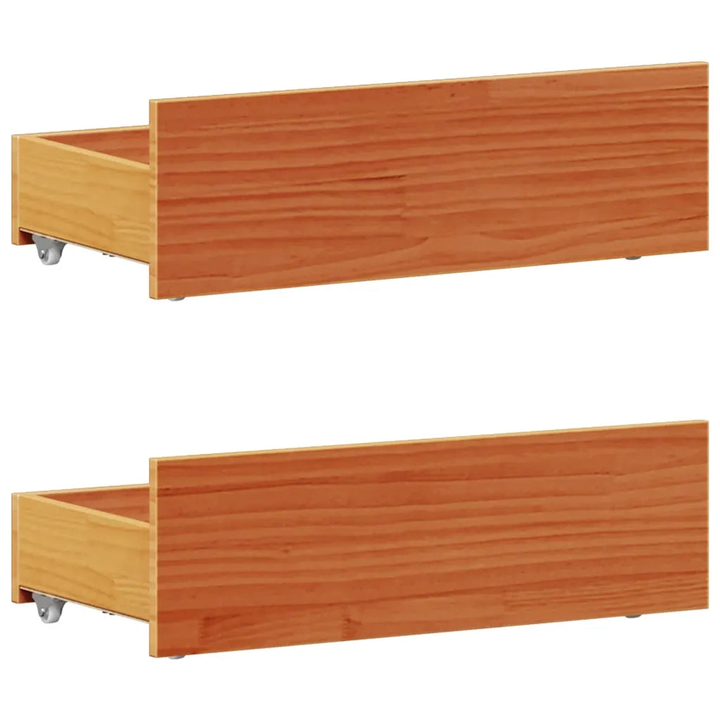 Giroletto senza Materasso con Testiera Marrone Cera 90x190 Pino 3308788