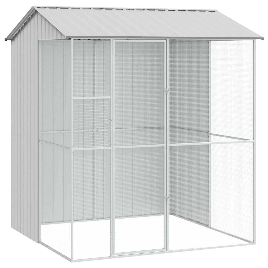 Gabbia per uccelli Grigio 215 x 210 x 247 cm Acciaio zincato 3325175