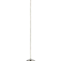 Lampadario Contemporaneo Ciclon Metallo Cromo Vetro Trasparente Led 6W 3000K