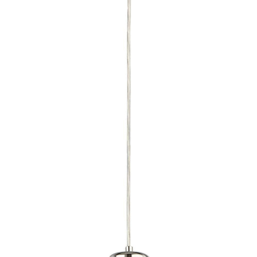 Lampadario Contemporaneo Ciclon Metallo Cromo Vetro Trasparente Led 6W 3000K