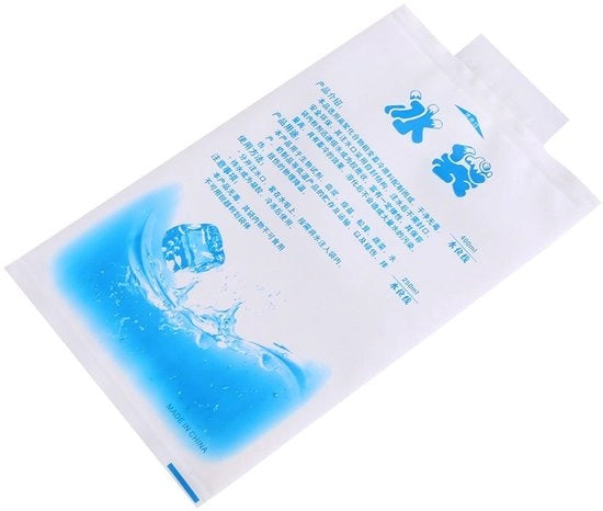 Pacchi di Gelazione Rinnovabili - 10 Pezzi - Borse di Gelazione - Utilizzo Alimentare/Vinicola/Medicinale - 400ml - Sicuri e Ambientalmente Sostenibili - Gel di Raffreddamento