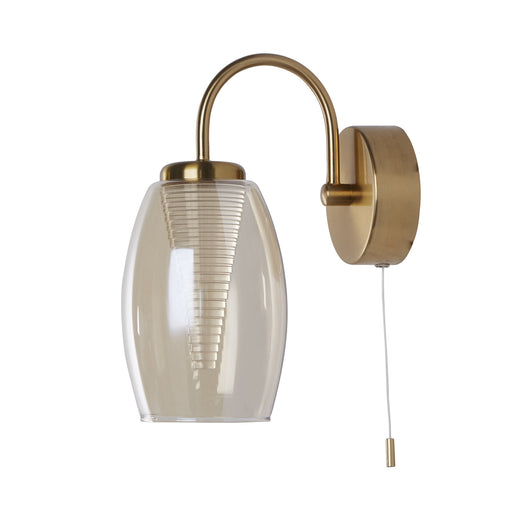 Applique Contemporanea Ciclon Metallo Bronzo Vetro Led 6W 3000K