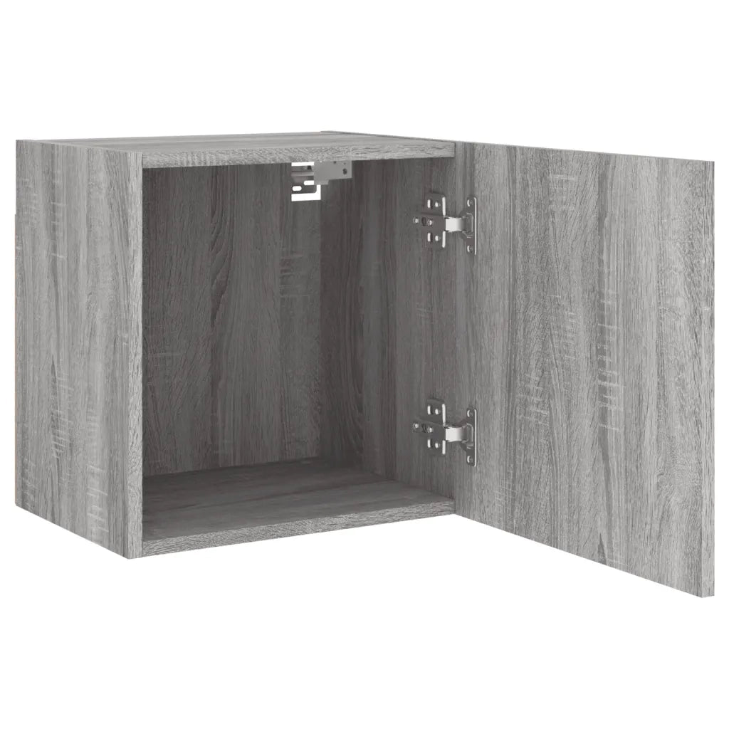 Mobili TV Muro 2pz | Armadietto TV | Mobile Porta TV Grigio Sonoma 40,5x30x40cm Legno Multistrato