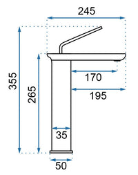 Rubinetto Da Lavabo Rea Modo Black High