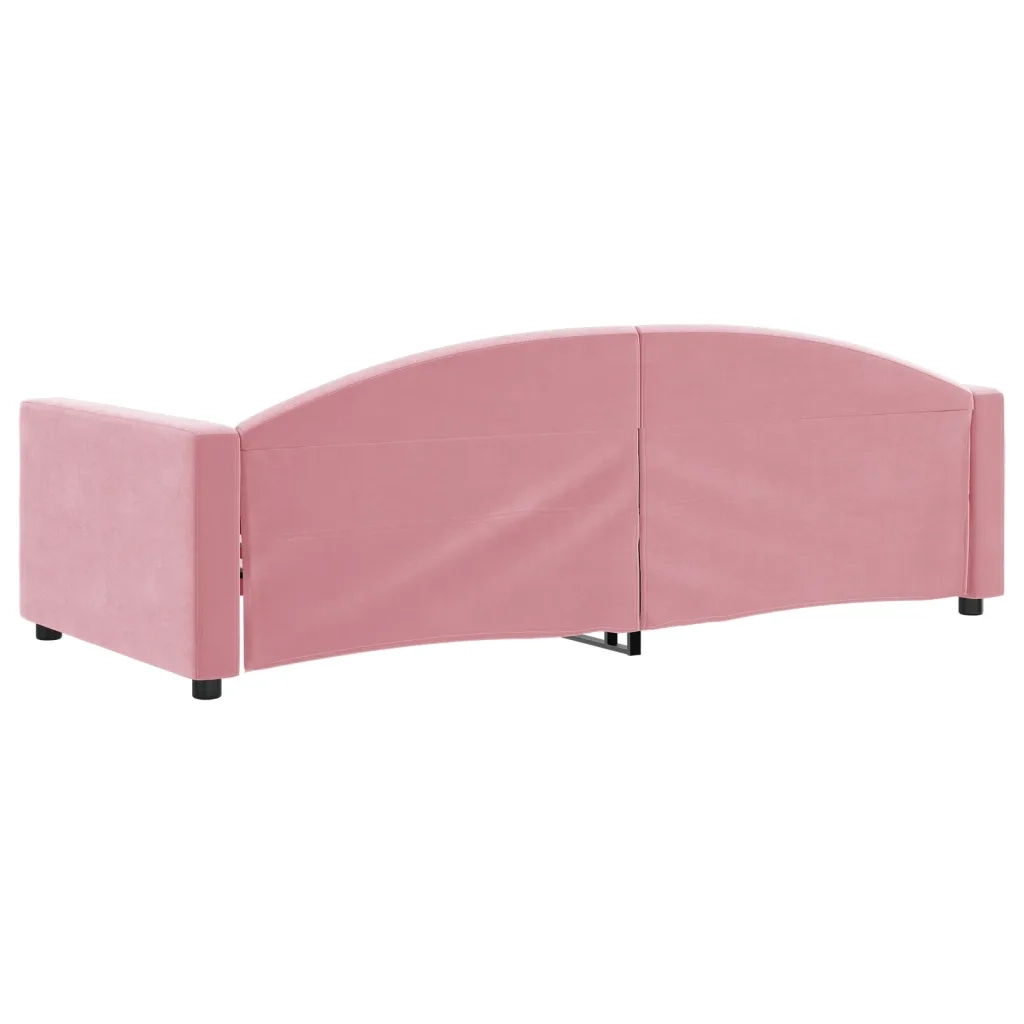 Letto da Giorno Rosa 90x200 cm in Velluto 354139
