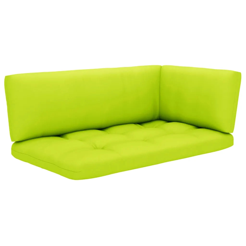 Divano a 2 Posti su Pallet con Cuscini Pino Impregnato Bianco 3066647