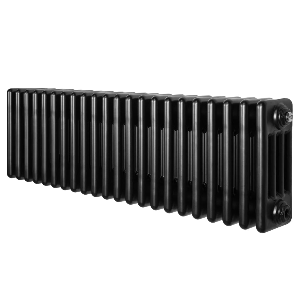 Radiatore Tradizionale 4 Colonne Orizzontale Nero 300 x 1010 mm