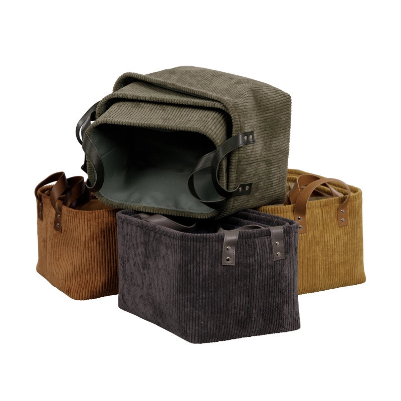 Set di 6 Cesti porta tutto Micol Senape
33x23x18cm
Velluto A Coste