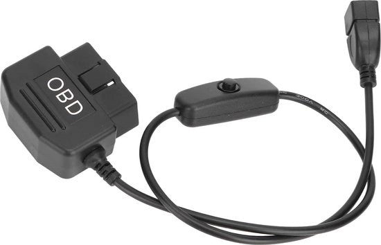 Cavo OBD2 USB di ricarica 16 pin - Cavo di adattamento OBD 18,9 pollici - Connettori universali di ricarica per accessori di veicolo.