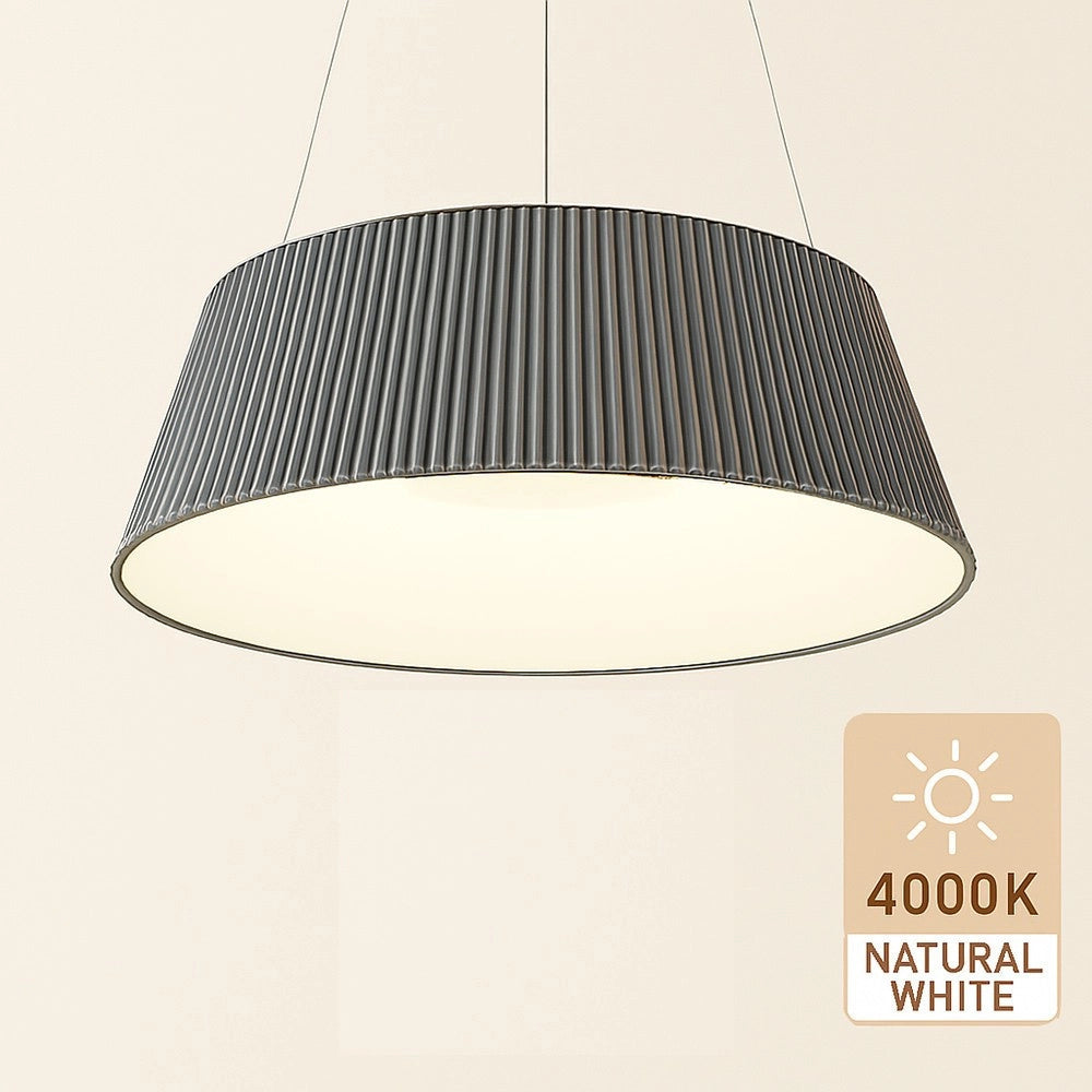 Trade Shop - Lampadario A Led 36 Watt 3240lm Ip20 A Sospensione Grigio Tecnologia Cct Switch B83-g3c -