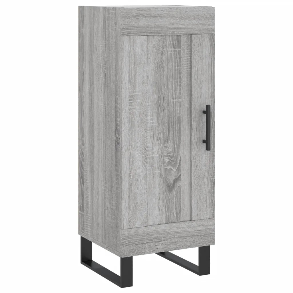 Credenza | Madia | Buffet da pranzo | Armadio da pranzo Grigio Sonoma 34,5x34x180 cm in Legno Multistrato