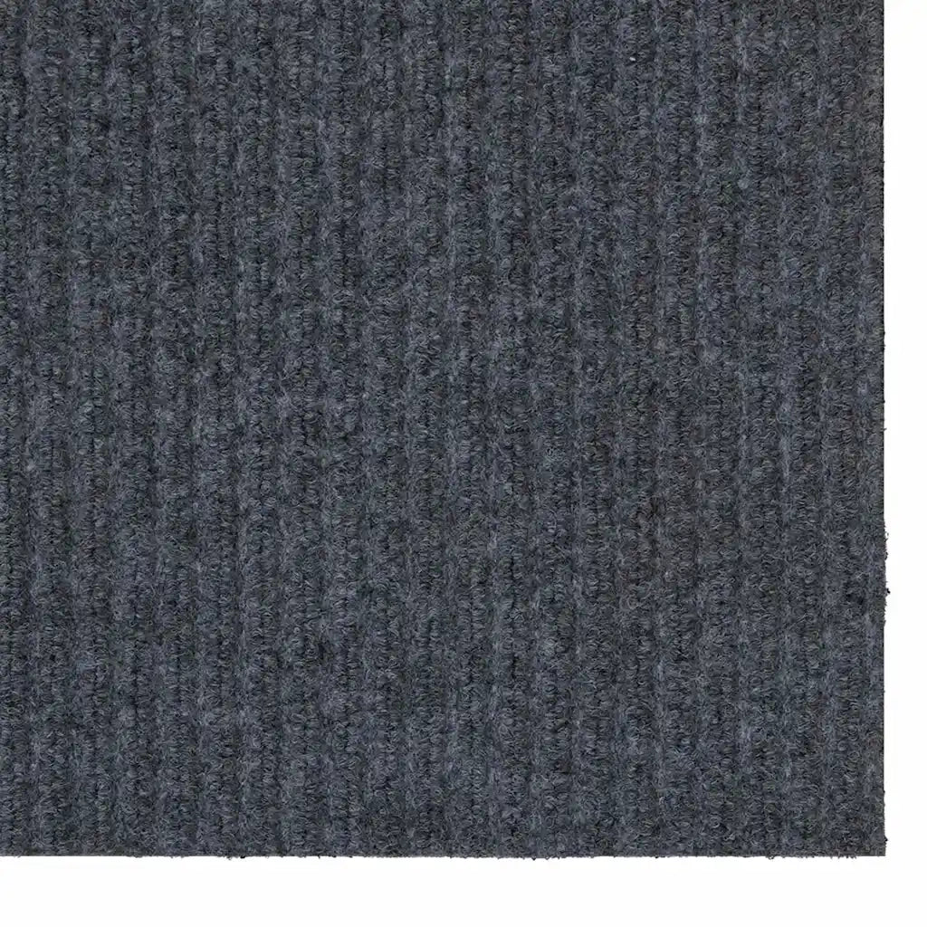 Runner in Moquette Grigio 80 x 250 cm Tessuto 42011417