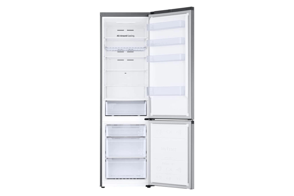 Samsung EcoFlex AI RB38C672CSA Frigorifero Combinato 390 Litri Classe C No Frost Raffreddamento Mono Split Cooling Wifi 203cm Silver Inox