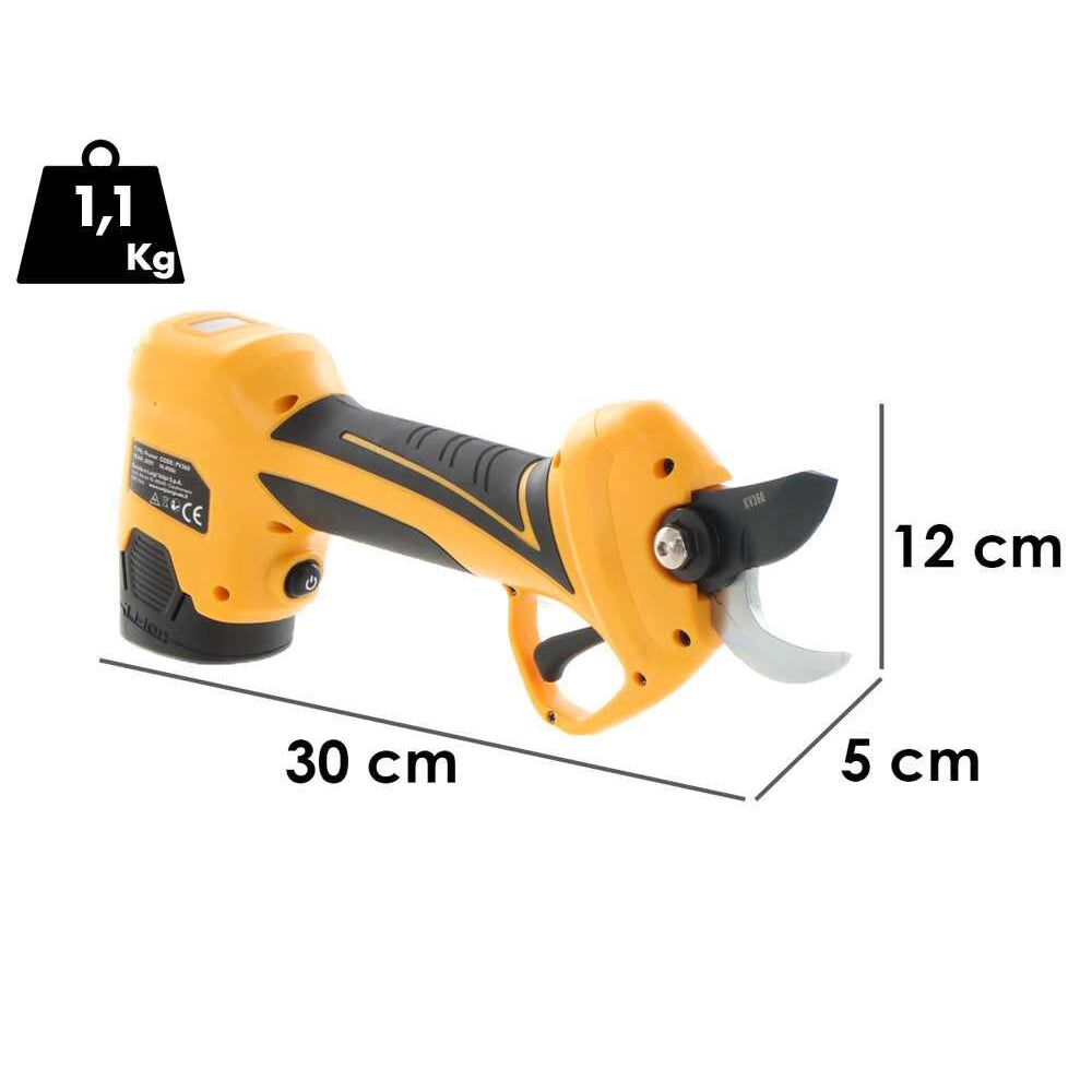FORBICI ELETTRICHE A BATTERIA FORBICE DA POTATURA ELETTRICA PV360 + 2 BATTERIE VOLPI