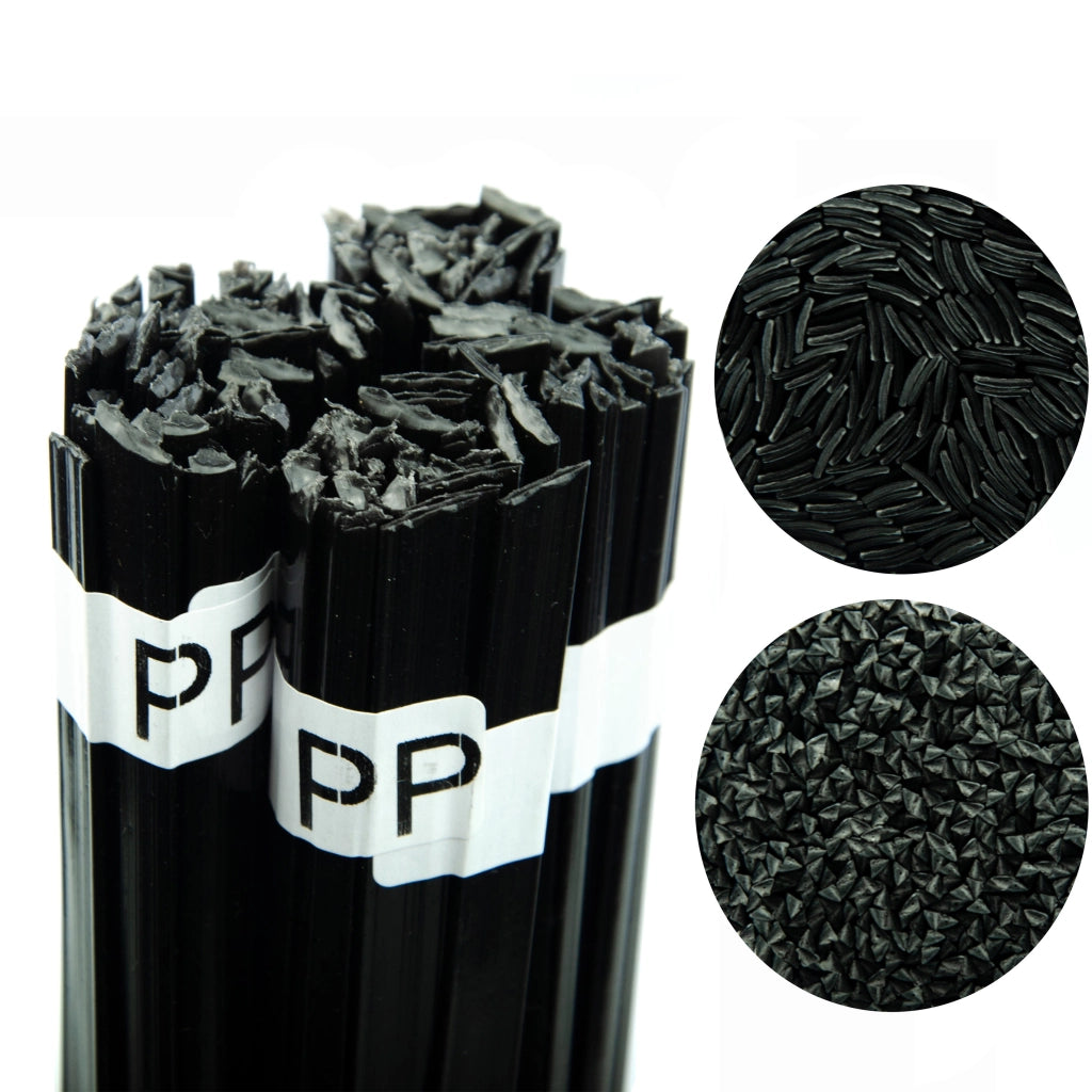 Saldatura Plastica PP Nero 100g – Alta Qualità, Granulato Puro | Filo 42 cm, Temperatura 260-330°C