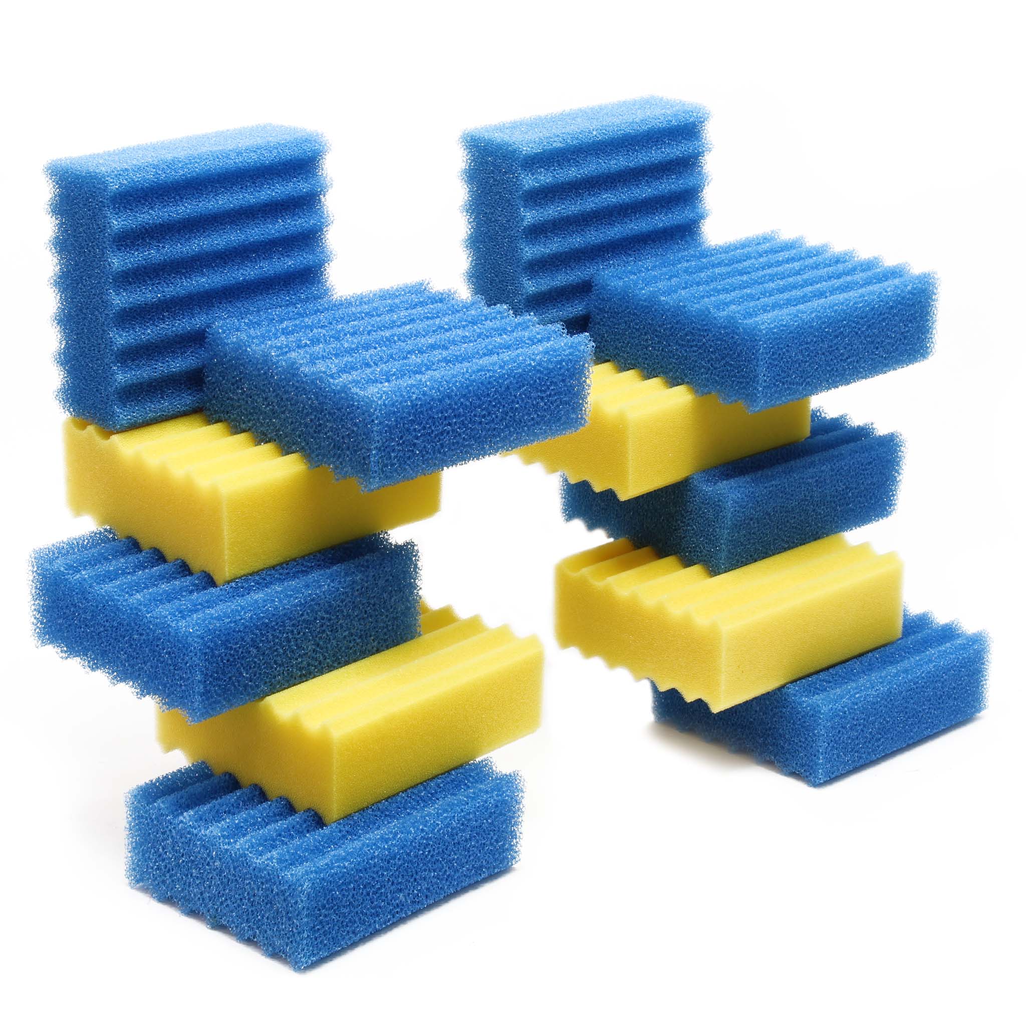 Set completo di spugne filtranti grana grossa e fine per filtro laghetti CBF-350C